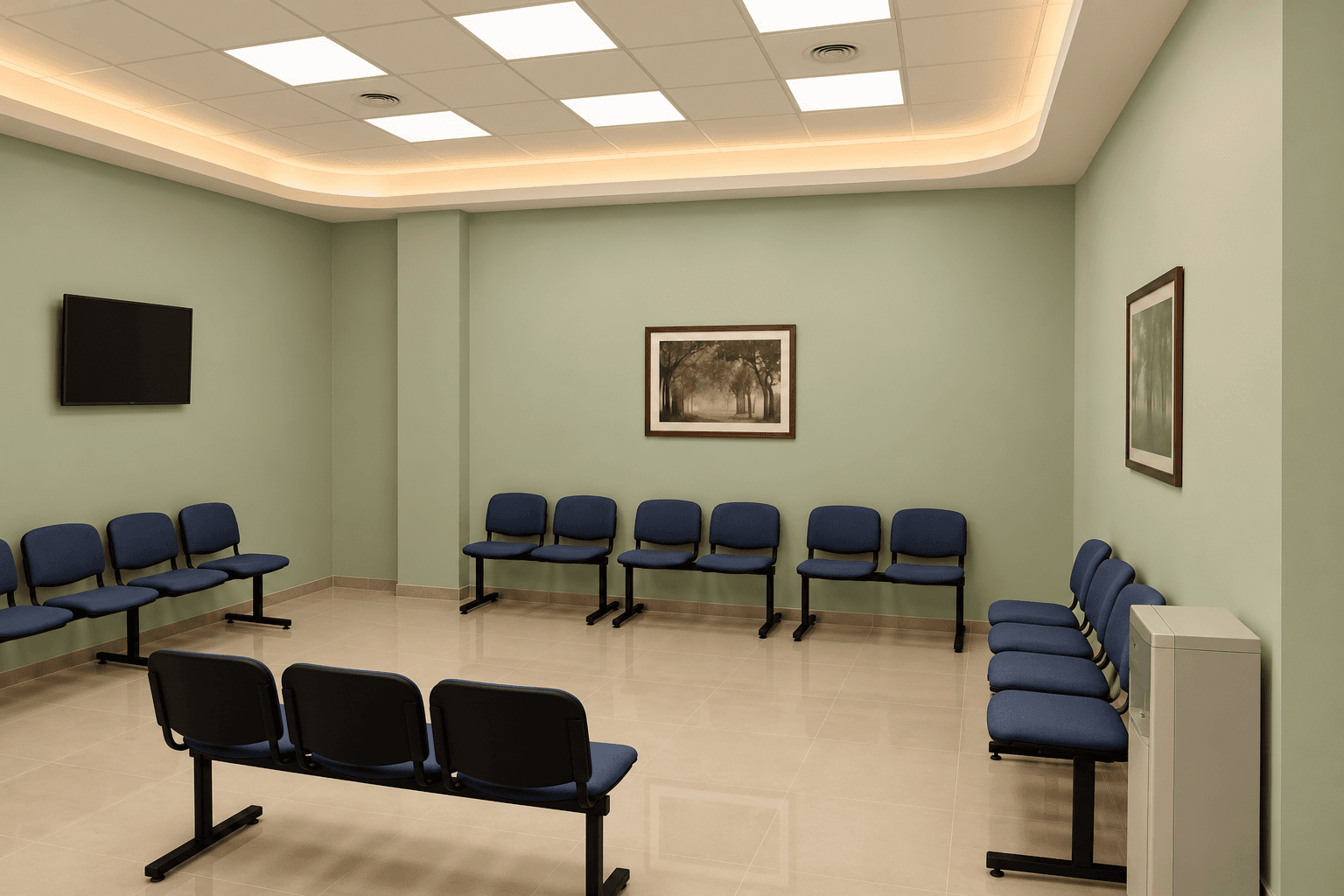 Sala de espera del Centro de Diagnóstico Salguero.